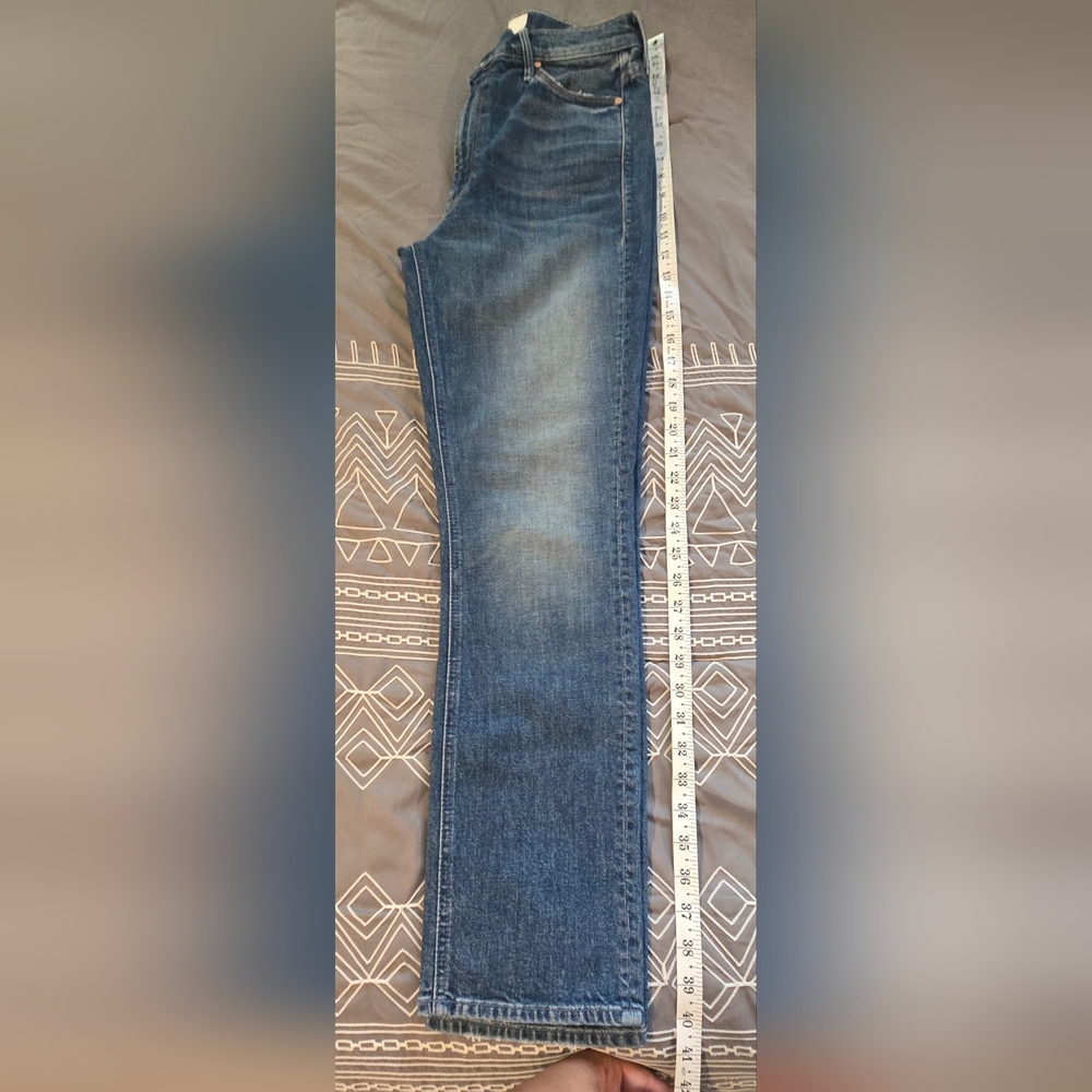MOTHER SUPERIOR The Dazzler Cowboys Don't Cry Straight Leg Jeans Size 28 - Picture 2 of 11
